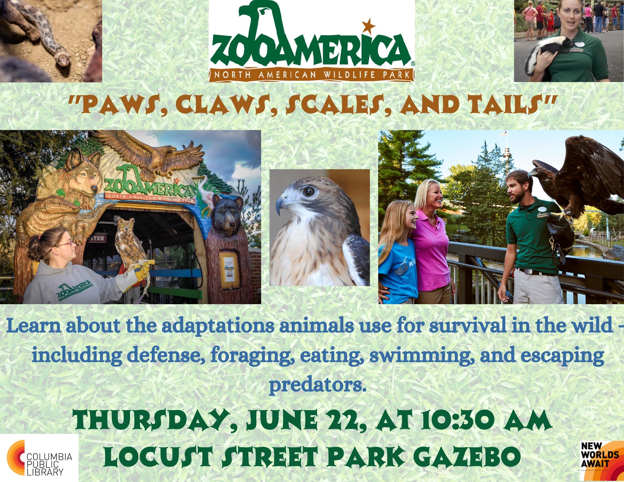 "Paws, Claws, Scales, and Tails" with ZooAmerica